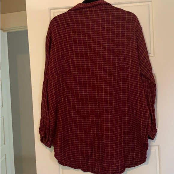 Top Shop plaid button up shirt - Picture 4 of 4